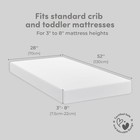 Sweety Fox 2-pack Fitted Crib Sheets  52 x28   100  Cotton  White  new 
