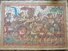 Arjuna   Krishna  The Battle Of Kurukshetra - Kamasan Bali Painting
