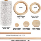 121pcs Macrame Kit  Macrame Supplies 3mm X 109yards Macrame Cord For Macrame Kit