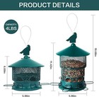 Wild Bird Feeder Squirrel Proof Metal Bird Seed For Outside Hanging 3 8lb Large