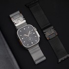 Magnetic Milanese Stainless Steel Mesh Band For Apple Watch 11 10 Se ultra 49mm