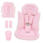 4 In 1 Infant Car Seat Insert  Baby Car Seat Head Body Support For Stripes Pink