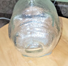 Vintage Anchor Hocking Glass Pig Coin Bank Big Clear Piggy Bank 6 5  X 5 5 