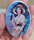 Vintage Coca-cola Mini Sewing Kit In Collectible Oval Tin - Travel Sewing Set