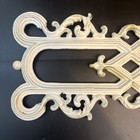 Antique Architectural Salvage Cast Iron Wall Railing Grill Panel Heavy 11 x29 