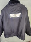 First Class Xl Black Lined Security Jacket Full Button Many Pockets A4