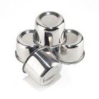 4pcs 3 31  Push Through Wheel Center Caps Stainless Trailer Hub Cap For Truck