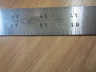 Brown   Sharpe No  4 36  Tempered Steel Rule 4r Grads 8ths 16ths 32nds 64ths Usa