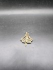 Vintage Cast Brass Door Knocker Figural Floral Design 60x71mm Reclaimed 