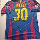 2005 06 Lionel Messi Hand Signed Barcelona Home Jersey Becketts Coa