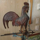 Vintage Copper Rooster Weathervane