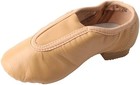 Girls  Slip-on Leather Dance Shoes Comfortable And Non Slip Size 39 Color Aprico
