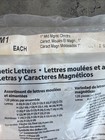 Quartet Molded Magnetic Letters 1  White 128 Pc Set Plastic Board Sign M1 New