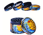 4 Pcs Herb Tobacco Grinder Spice Herbal Metal Smoke Crusher Handle Hand Muller  