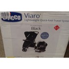 New Chicco Viaro 3 Wheel Travel System Stroller W  Keyfit 30 Infant Seat Black
