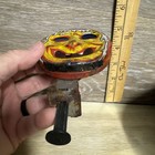 Vintage Halloween Old Witch Face Tin Sparkler Toy Made In Japan Lithograph Art