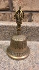 Antique 6 1 2 Asian Chinese Bronze Brass Tibet Tibetan Buddhism Temple Bell  b6 