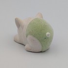 Zhu Zhu Pets Hamster Snickle Fritz Baby White Green Flocked 2009 Rolling Toy