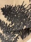 Pottery Barn Conell Rustic Forest Christmas Tree Skirt - Flax black - New 
