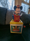 1987 Vintage Mattel Disney Mickey Mouse Jack-in-the-box Toy  Works 