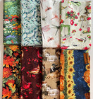 Lot Of 8 Half Yards Cotton Fabric Mix Brands   Themes Birds Floral Bundle 4yrds