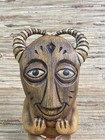 Tikirob Horned Mask Tiki Mug Le  5 30 Signed 8  Tall 2023 New