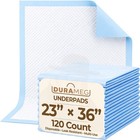 Durameg 23x36 Disposable Underpads 120 Pack Xl Bed Pads Incontinence Chux Heavy