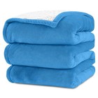 Sherpa Fleece Blanket Throw Queen Size Soft Plush Sherpa Sofa Bedding Throw