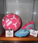 Lionel Messi Signed Adidas F50 Cleat   Soccer Ball Set 2 Global Authentics Coas