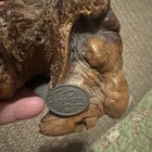 John Perry Pelican Sculpture Figurine Statue Bird Burl Wood Nautical Decor Beach