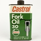 Castrol Fork Oil 30 Tin Can Motorcycle Bike Man Cave Tin Metal Vintage