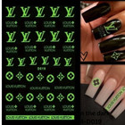 3d Glow Nail Design Stickers     Glow In The Dark Nail Art For Women