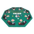 48 In  Poker Table Top And 500 Chips Set-foldable Topper With Space For 8-player