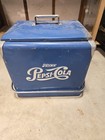 Vintage 1950s Drink Pepsi Cola Blue Metal Ice Cooler Chest 