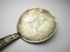 Antique Sterling Silver  925 Ornate Victorian Spoon Foltz   Frank Engraved