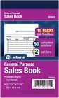   adams General Purpose Sales Book  Carbonless   pack Of 10   dc3510    The Book