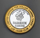Silver Strike Las Vegas Club Barrick Gaming Debut  6oz Silver Token