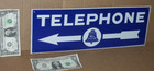 Telephone      --- Bell System ---       Arrow Sign ------ Points To The Left