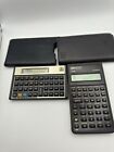 Vintage Hewlett Packard Hp 12c Financial Calculator W Case  And Hp 10b Set