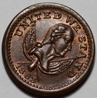 1863 Civil War Token - Broas Brothers Pie Bakers  Washington  Our Country