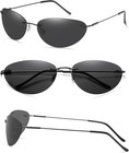 Matrix Neo Inspired Rimless Wire Frame Sunglasses - Polarized Futuristic