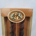 100  Beeswax Candles Tapers Handmade Beeswax Designs Spiral Red Plaid New Xmas
