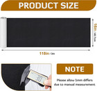 13 07 Sq Ft Self Adhesive Underfelt Carpet 16 X 118 In  Black