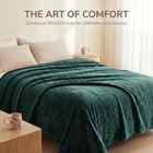 Fleece Bed Blanket King Size  Lightweight Jacquard For Spring Summer  Soft Co   