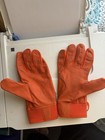 Baseball Batting Gloves Digital Leather Palm Xl Red Rock Baseball Orange