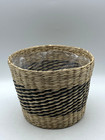 Set Of 3 Natural Woven Seagrass Baskets Rustic Storage Planters Cottage Decor