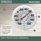 Indoor Outdoor Big And Bold Dial Thermometer  Wireless Thermometer With Easy To