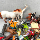 Large Lot Fantasy Real Farm Animals Bugs Jungle Horses Marine Lot Of 55 