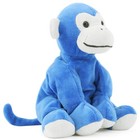 Ape Monkey Stuffed Animal Plush Toys  Soft Cute Blue Monkey Toy For Toddlers    