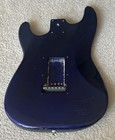 2005 Squier By Fender Blue   Purple Solid Wood Semi Loaded Stratocaster Body Hsh